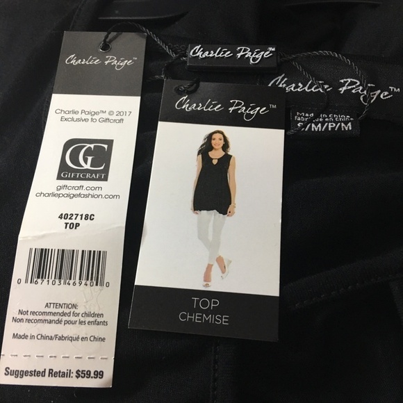 CHARLIE Paige Versatile Sleeveless Top Chemise Tunic Keyhole Flounce - Picture 8 of 10